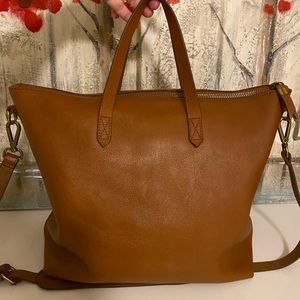 Madewell Transport Satchel in English Saddle